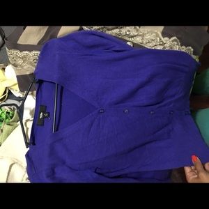 Royal blue purple cardigan